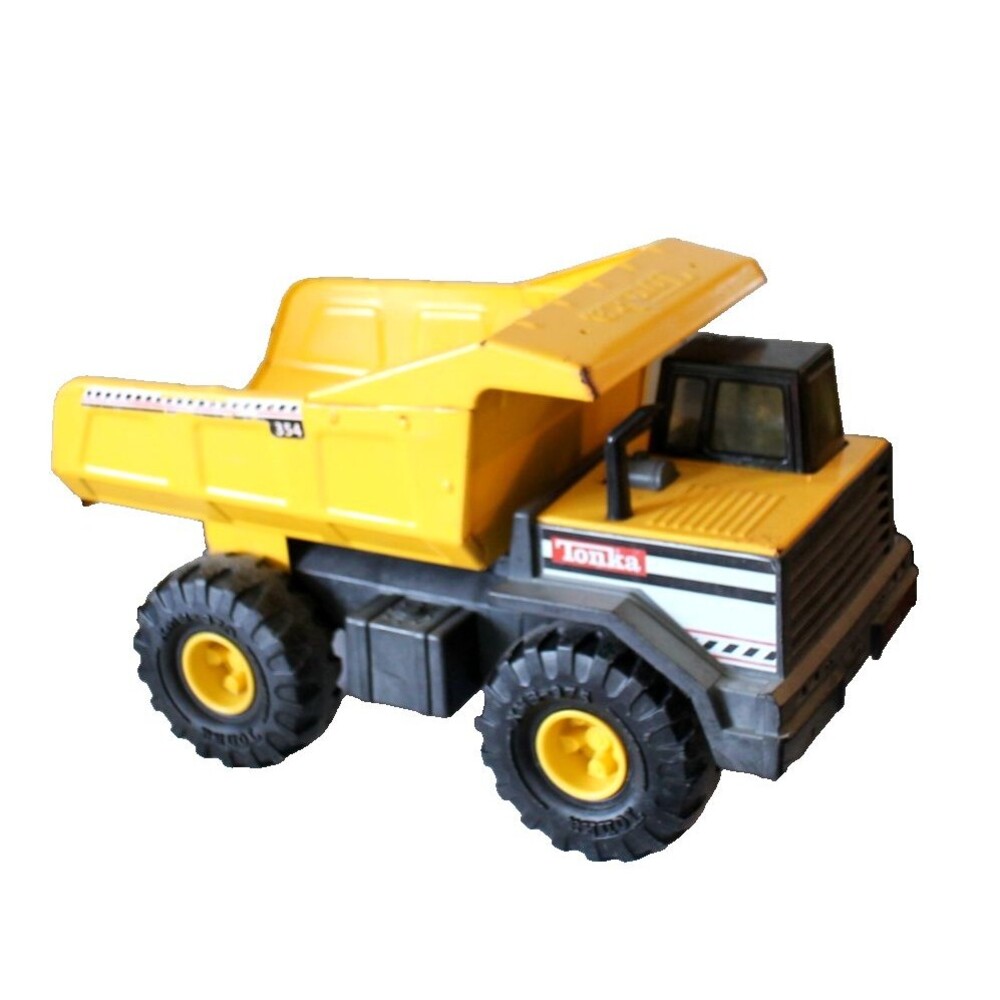 Vintage Tonka Truck 354 Yellow Construction Large Metal Dump Truck